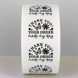 Thank you your order made my day | Cute Small Business Packaging Labels